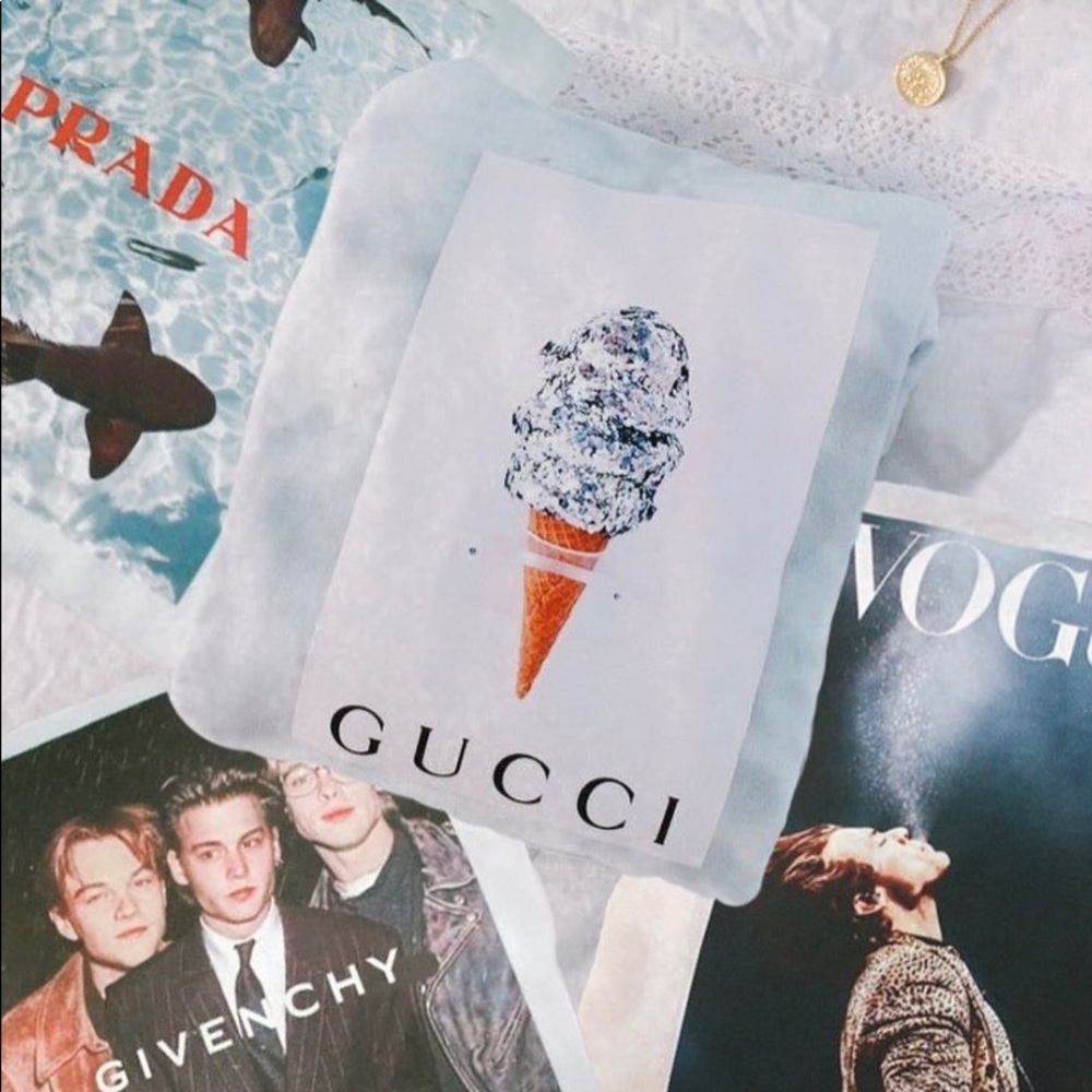Gucci Ice Cream Crewneck Oversized Sweatshirt